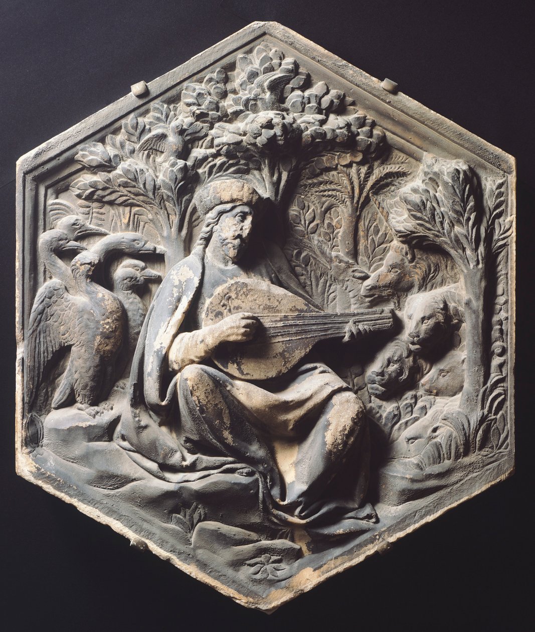 Müzik (Orpheus), Luca della Robbia (yaklaşık 1400-1482) by Luca Della Robbia