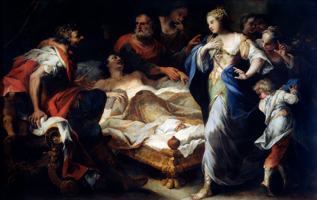 Antiochus ve Stratonice, 17. veya 18. yüzyılın başları by Luca Giordano