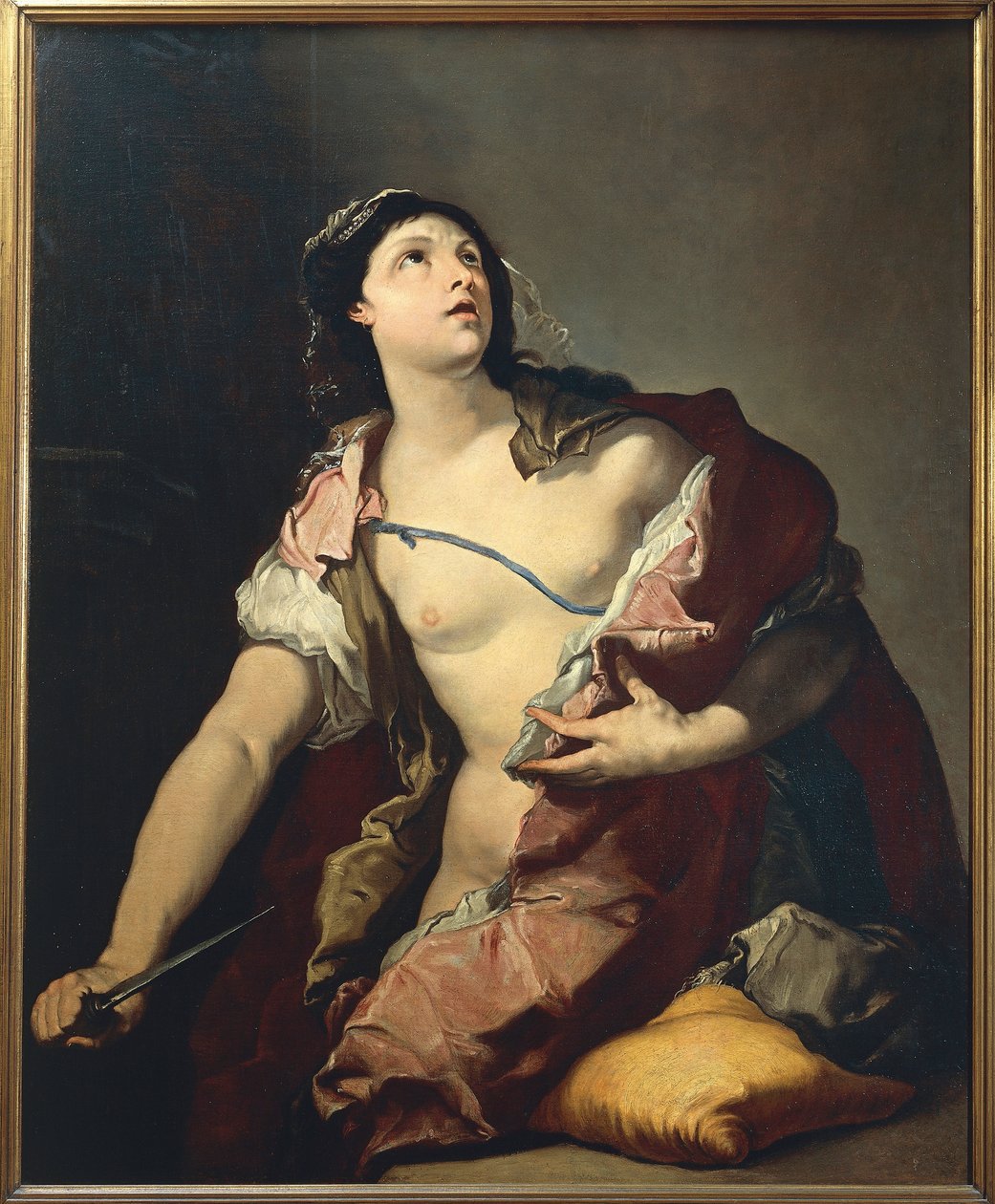 Lucretia'nın Ölümü, Luca Giordano, tuval üzerine yağlı boya by Luca Giordano