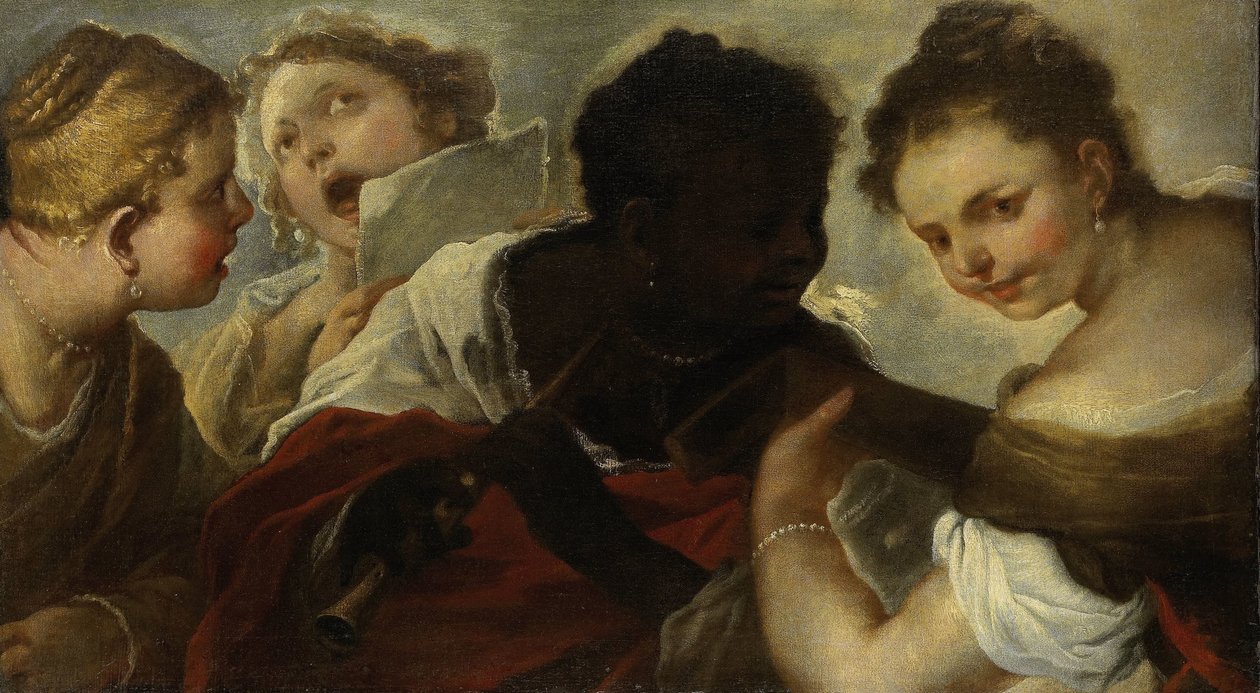 Müzik Yapan Dört Kadın by Luca Giordano