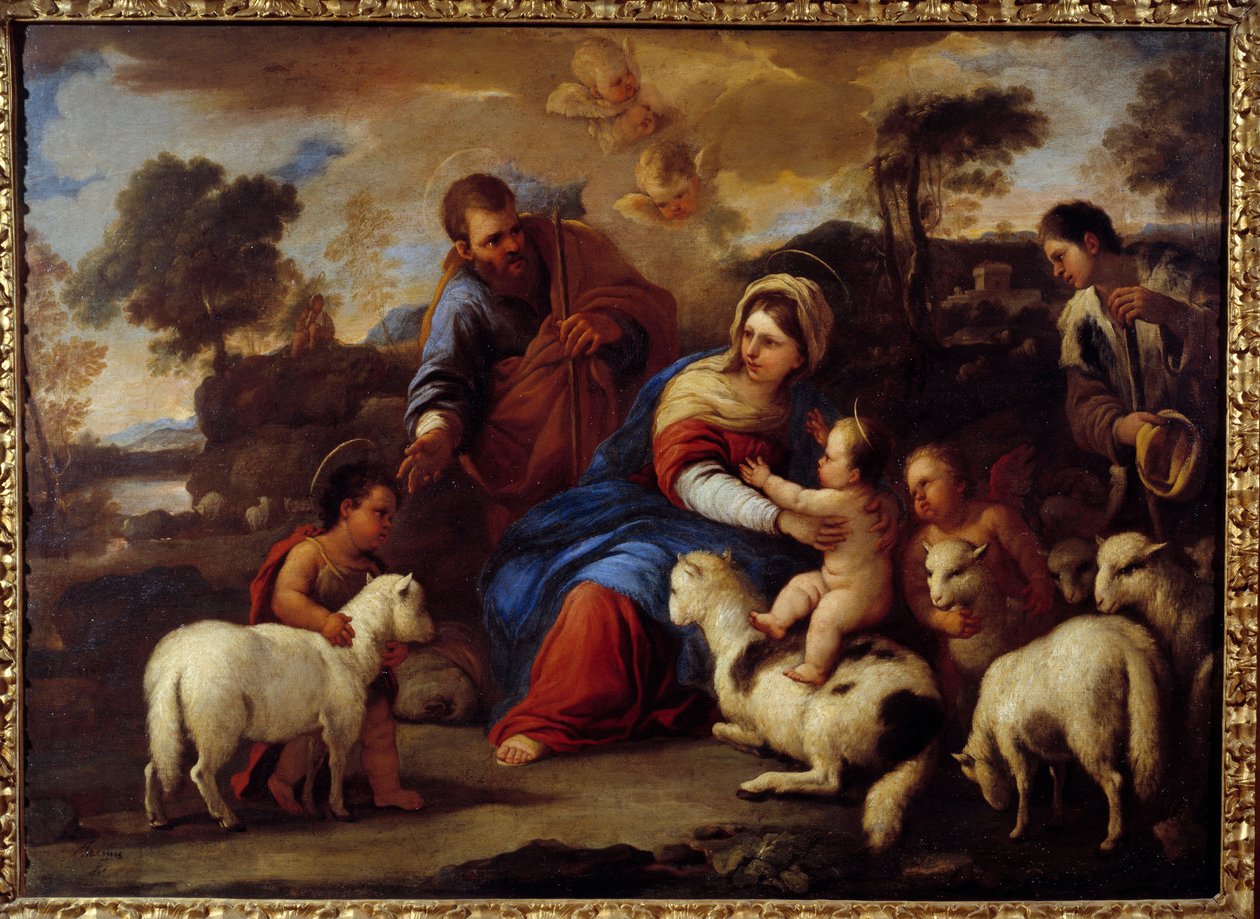 Kutsal Aile. Luca Giordano Dit Fa Presto