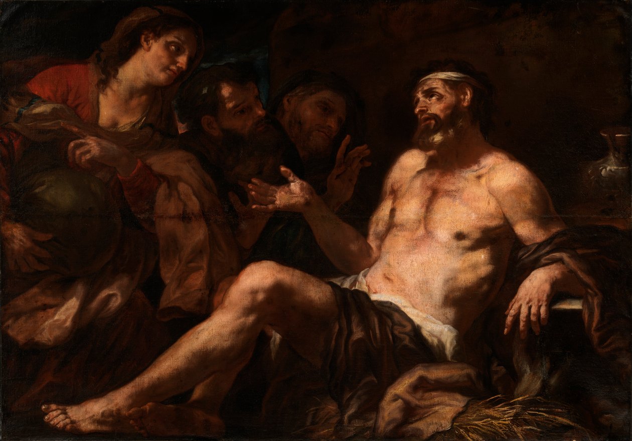 Eyüp ve Yorganları, 17. yüzyıl by Luca Giordano