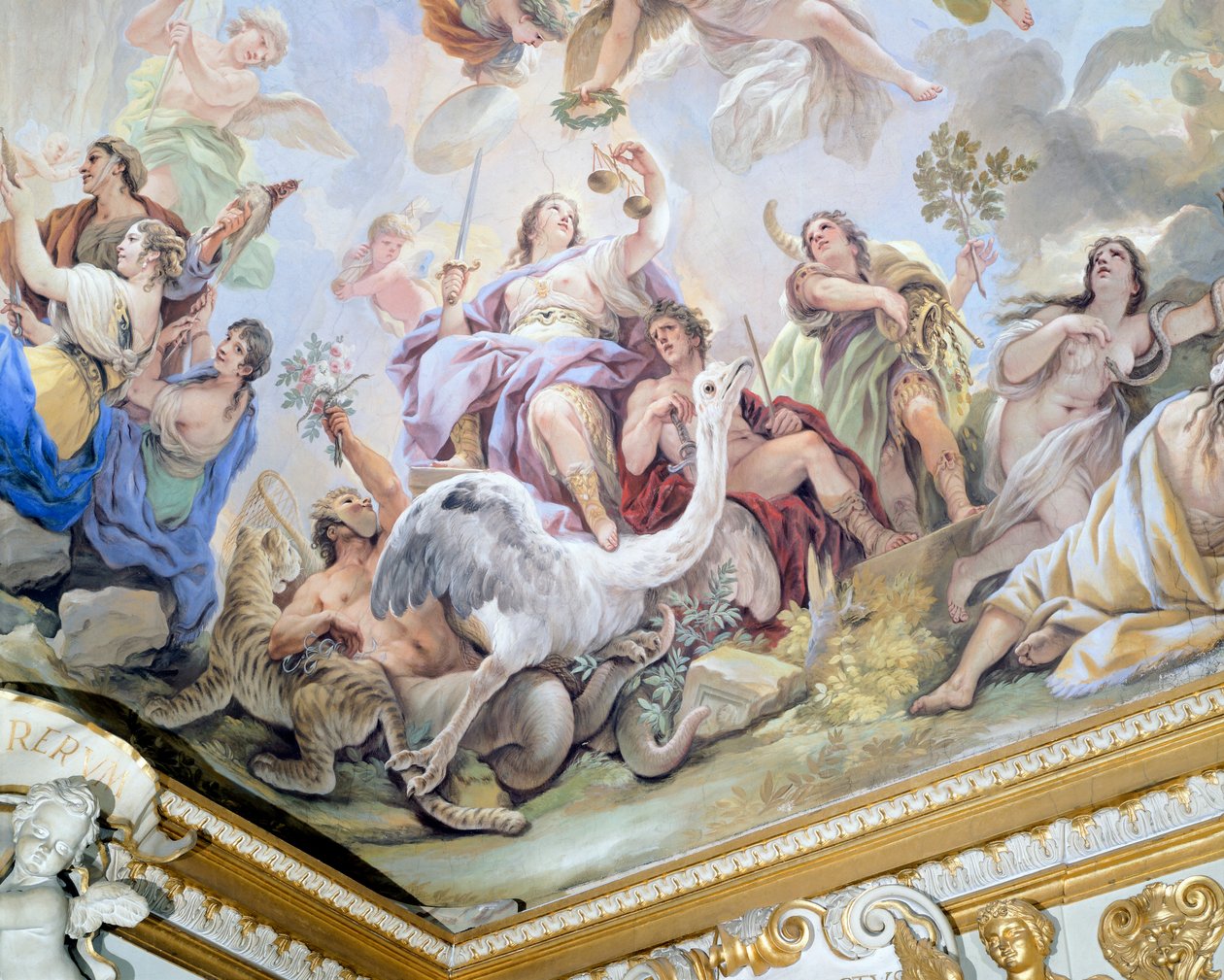 Adalet, Luca Giordano (1634-1705), fresk, Palazzo Medici Riccardi, Floransa tarafından Aynalar Salonu