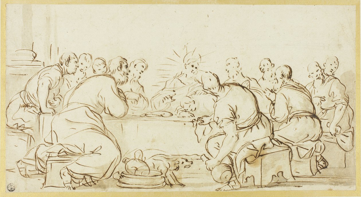 Geçen akşam yemeği by Luca Giordano
