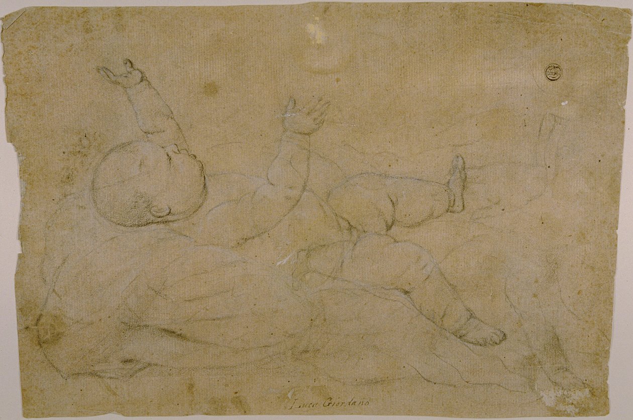 uzanmış çocuk by Luca Giordano