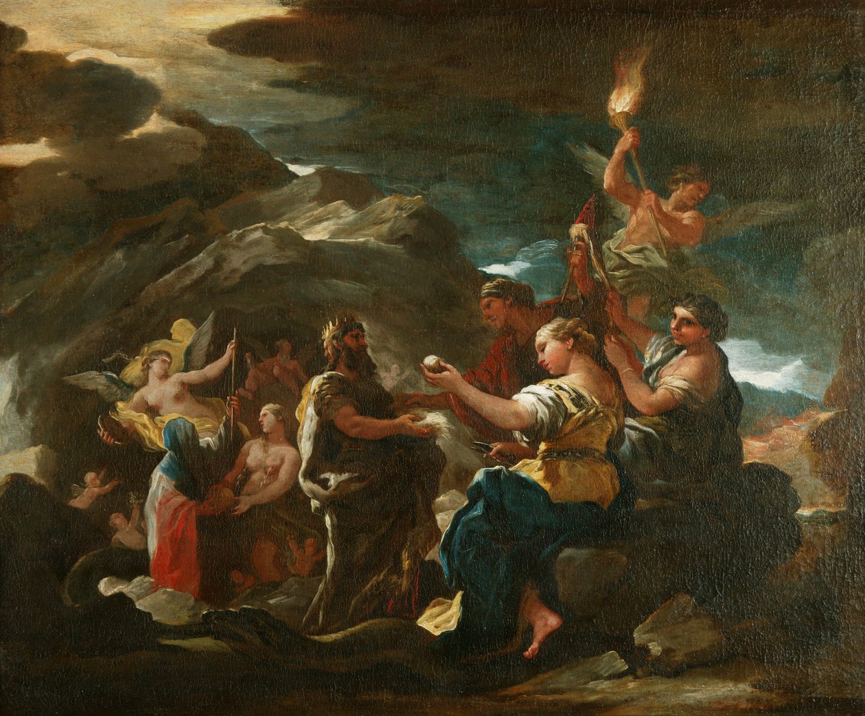 Sonsuzluk Mağarası, 1685 dolayları (tuval üzerine yağlıboya) by Luca Giordano