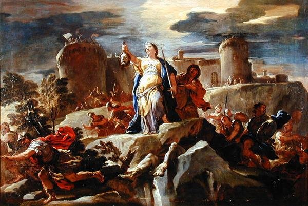 Judith'in Zaferi, c.1703 (tuval üzerine yağlı boya) by Luca Giordano