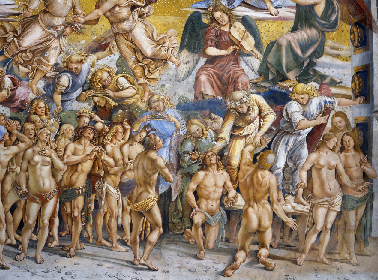 Son Yargı fresk döngüsünden Cennette kutsanmış by Luca Signorelli
