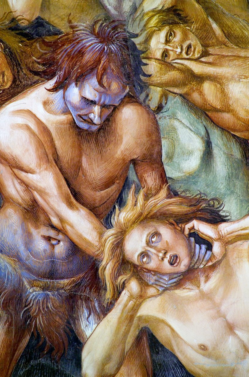 Cehennemde lanetlenmiş, Son Yargı fresk döngüsünden by Luca Signorelli