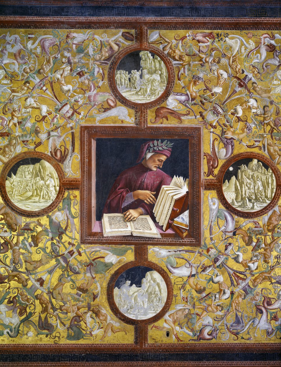 Dante Alighieri, Şanlı insanlar döngüsünden portre by Luca Signorelli
