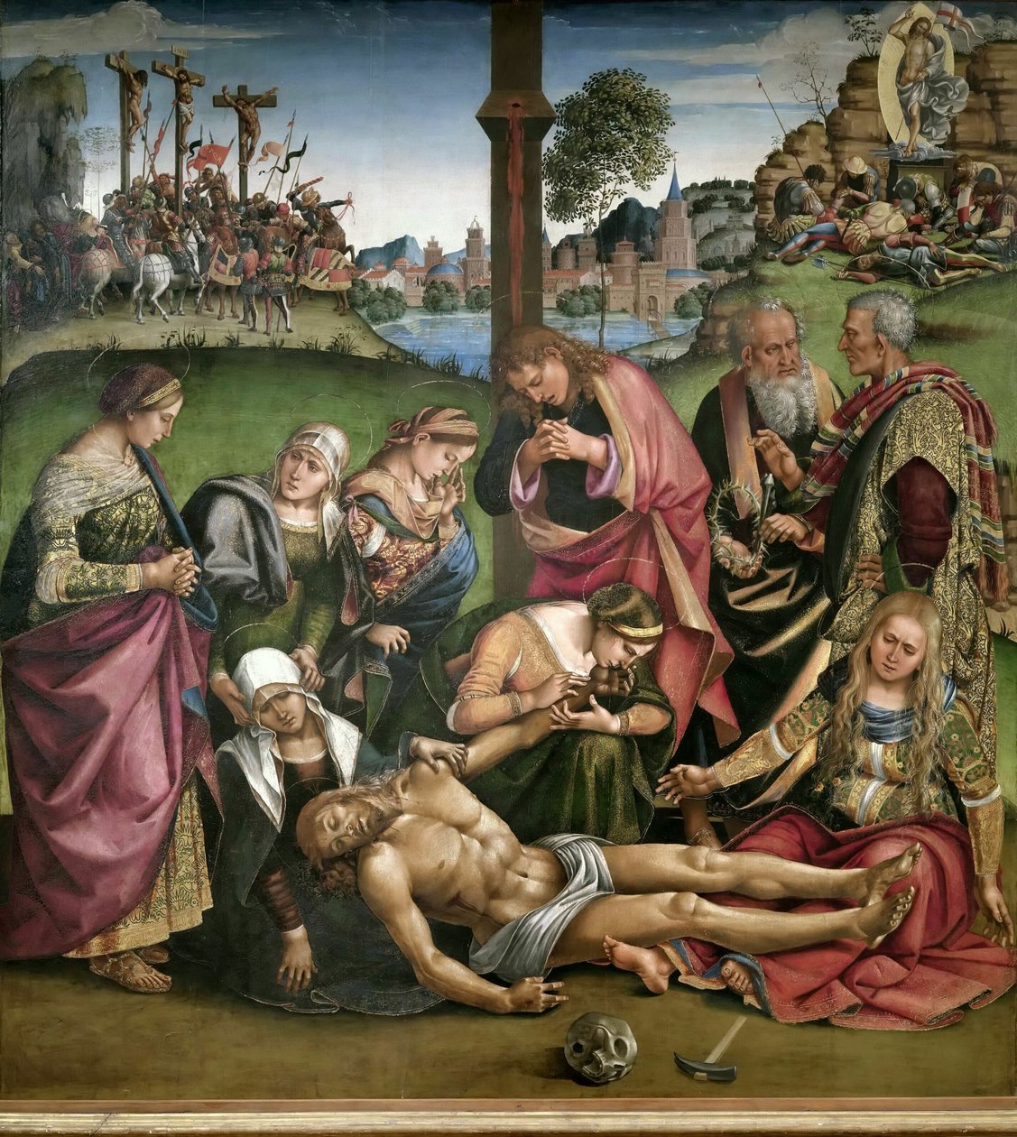 Ölü İsa Üzerine Ağıt, 1502. by Luca Signorelli