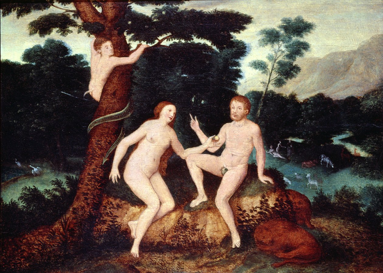 Aden Bahçesinde Adem ve Havva by Lucas Cranach the Elder