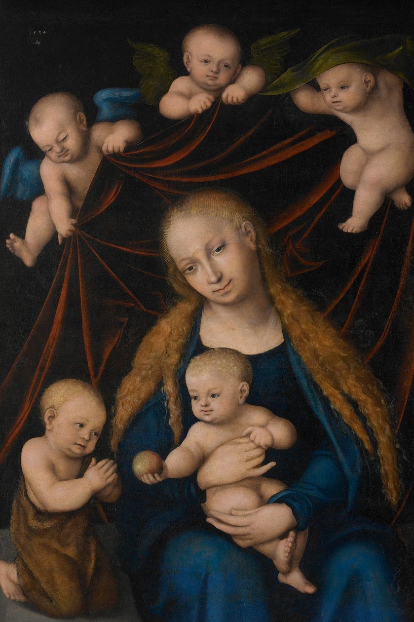 çocuklu bakire by Lucas Cranach the Elder
