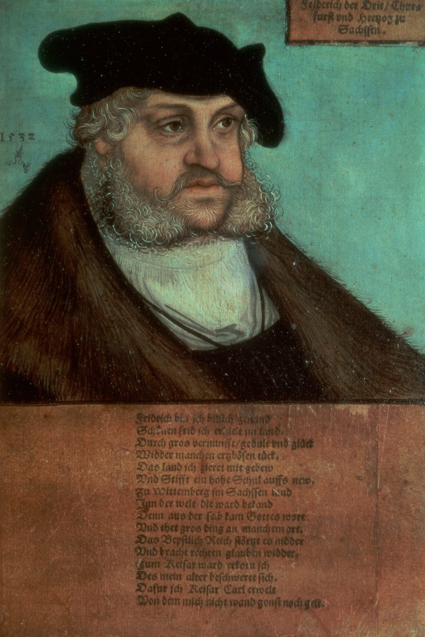 Friedrich III, Bilge, Saksonya Seçmeni by Lucas Cranach the Elder