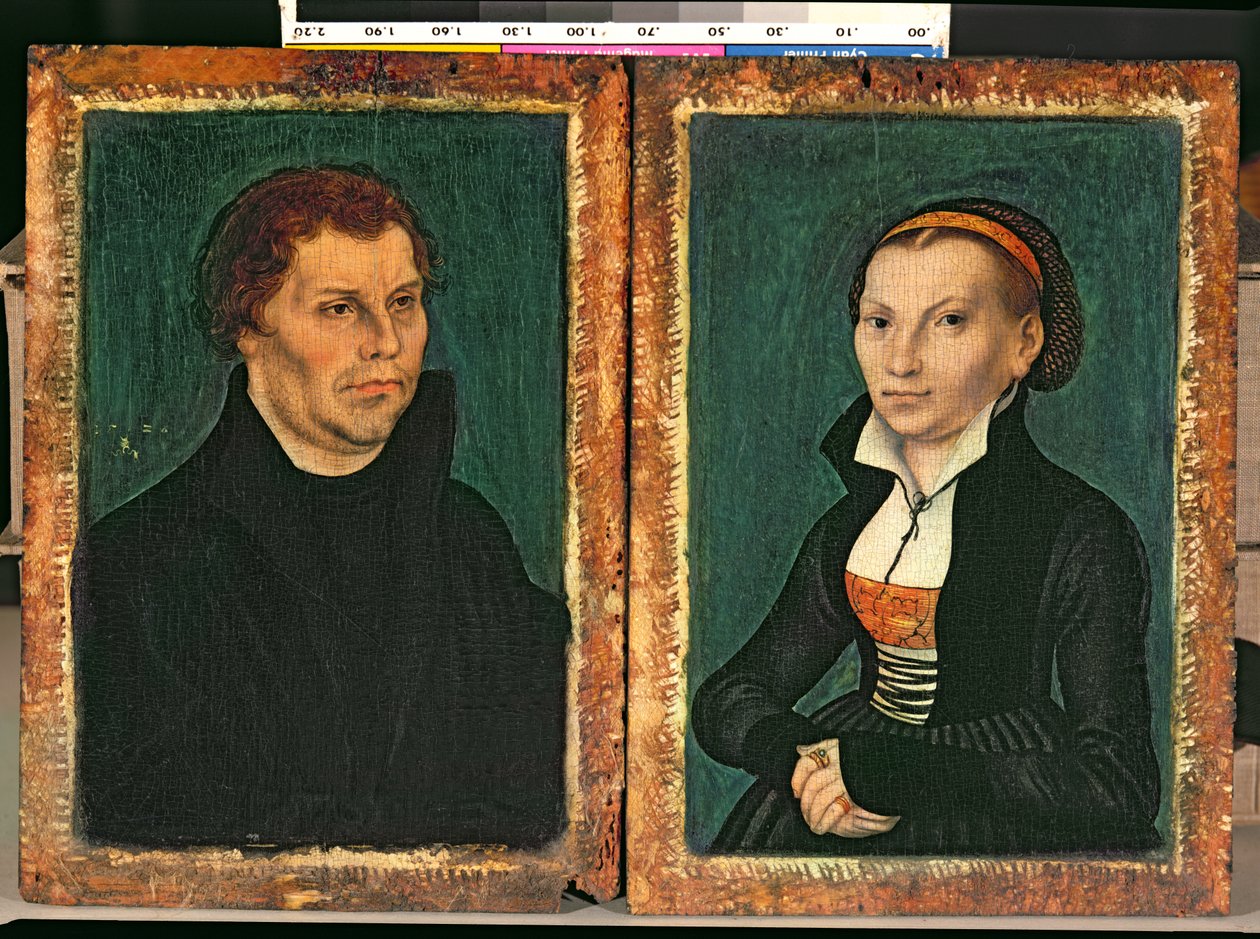 Martin Luther, Katharina von Bora, c.1526 by Lucas Cranach the Elder