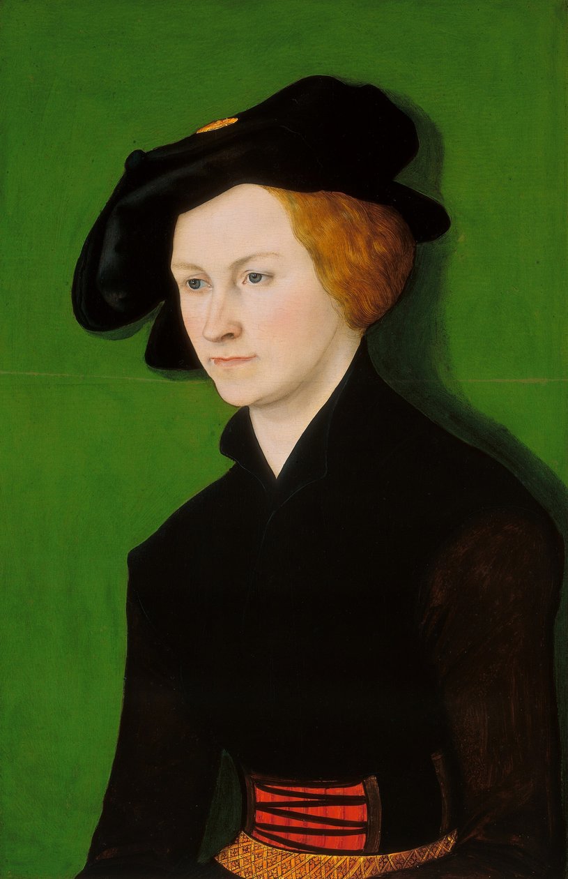 bir kadın portresi by Lucas Cranach the Elder