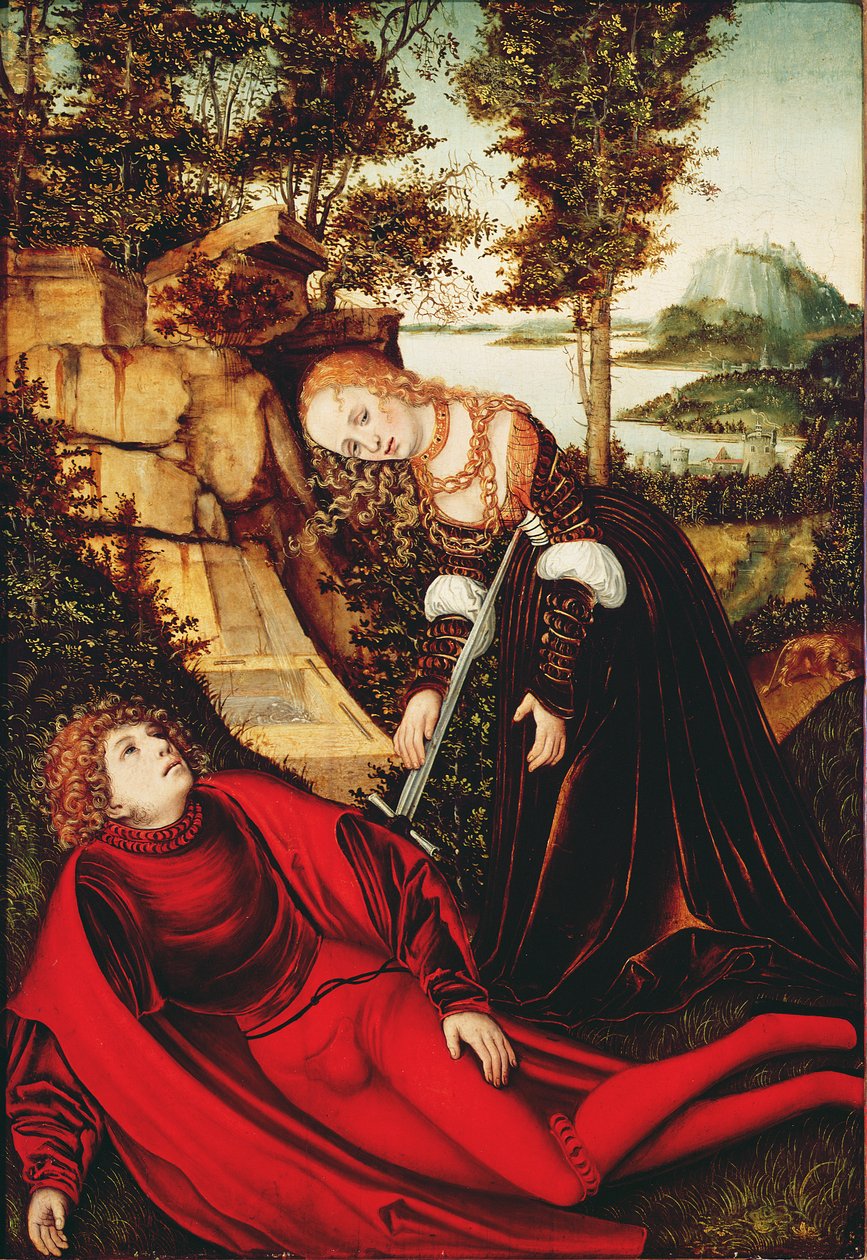 Pyramus ve Thisbe by Lucas Cranach the Elder