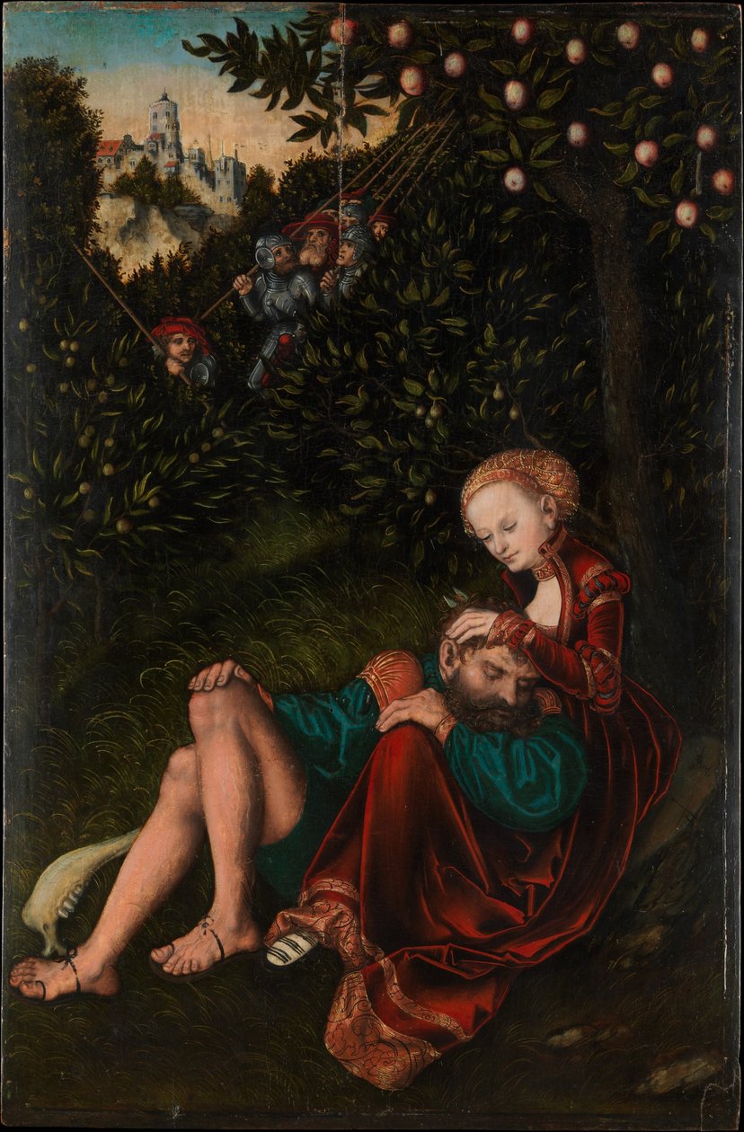 Samson ve Delilah by Lucas Cranach the Elder