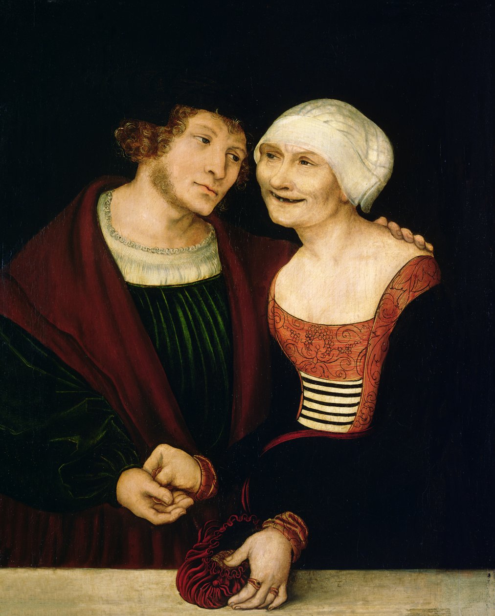Delikanlı Yaşlı Kadın by Lucas Cranach the Elder
