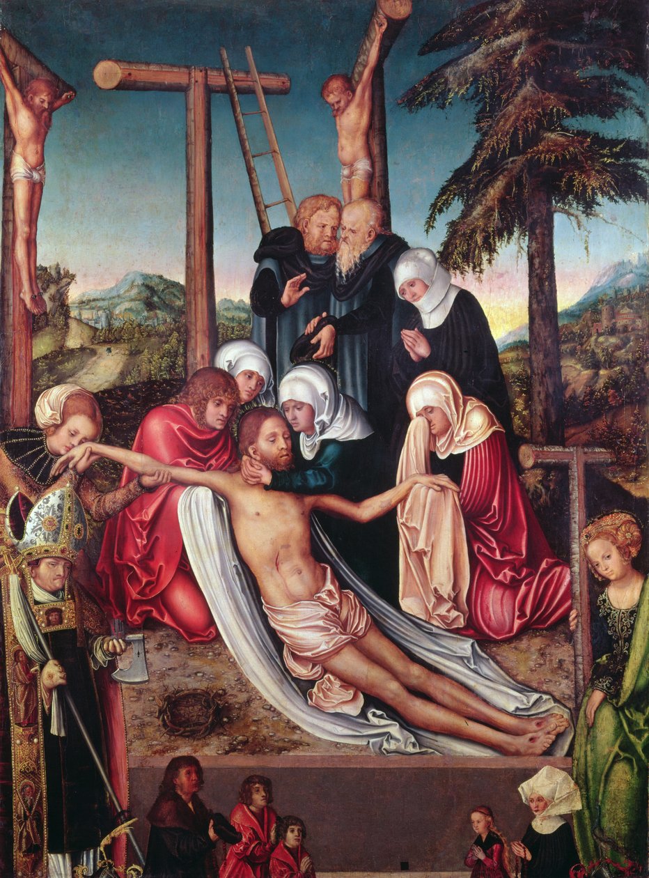 Ölü İsa Üzerine Ağıt (panel) by Lucas Cranach the Elder