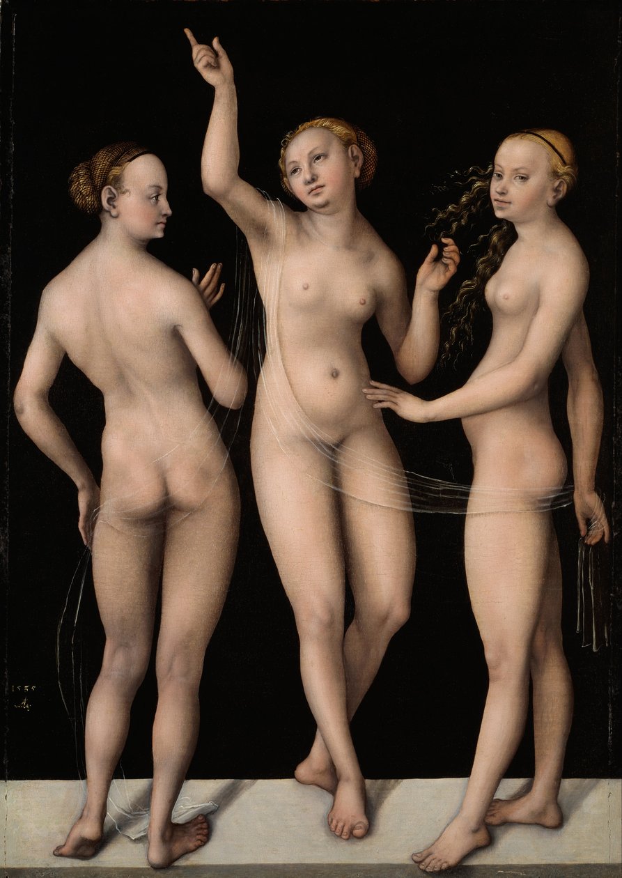 Üç Güzeller by Lucas Cranach the Elder