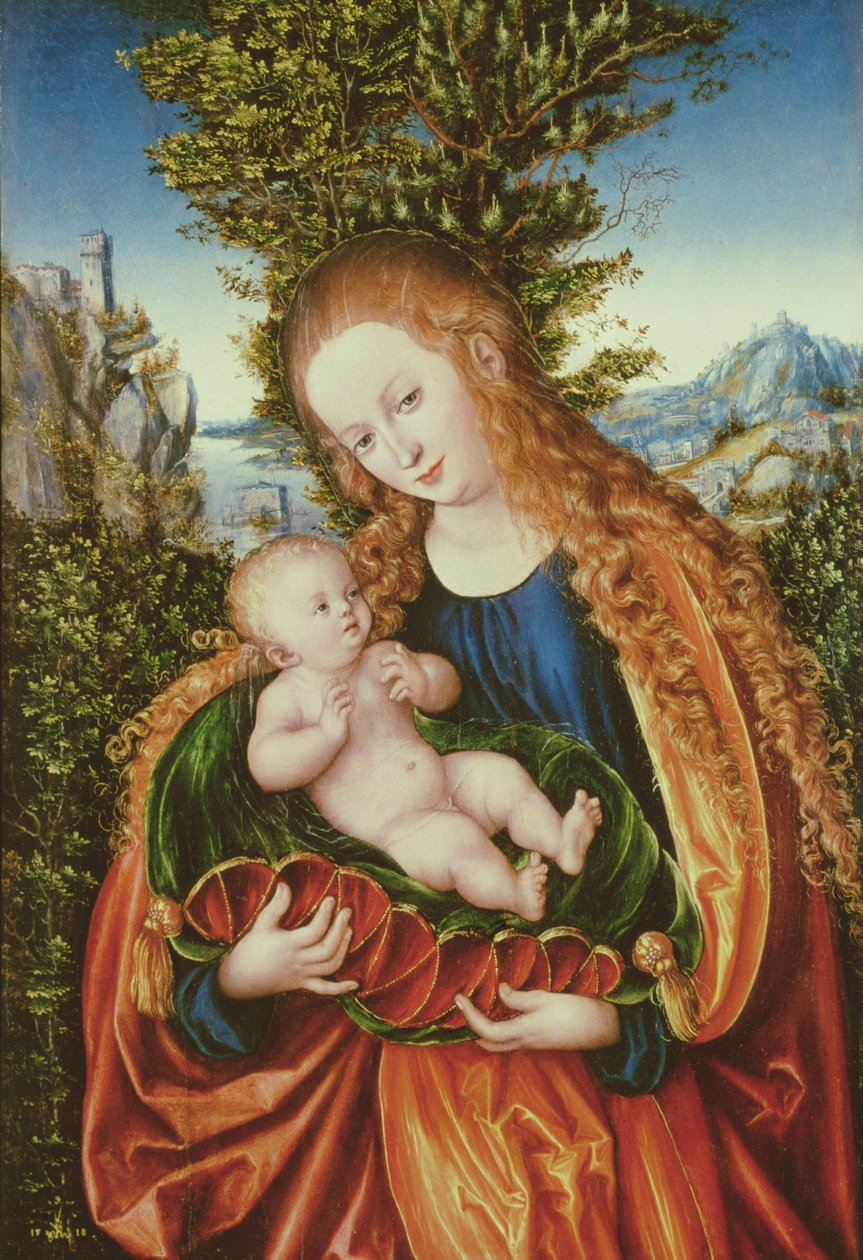 Bakire ve Çocuk, 1518 by Lucas Cranach the Elder