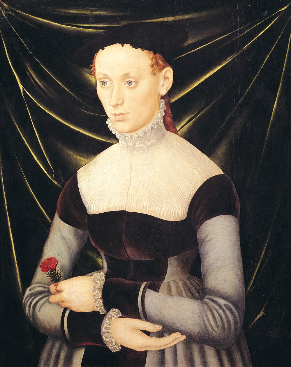 Karanfil olan kadın by Lucas Cranach the Elder