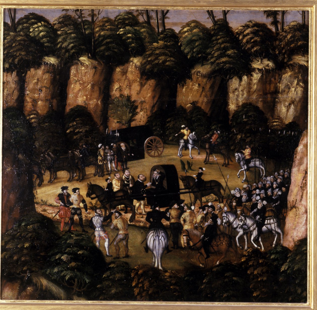 Aziz John Frederick ve Kral V. Charles, 1552 by Lucas Cranach the Elder