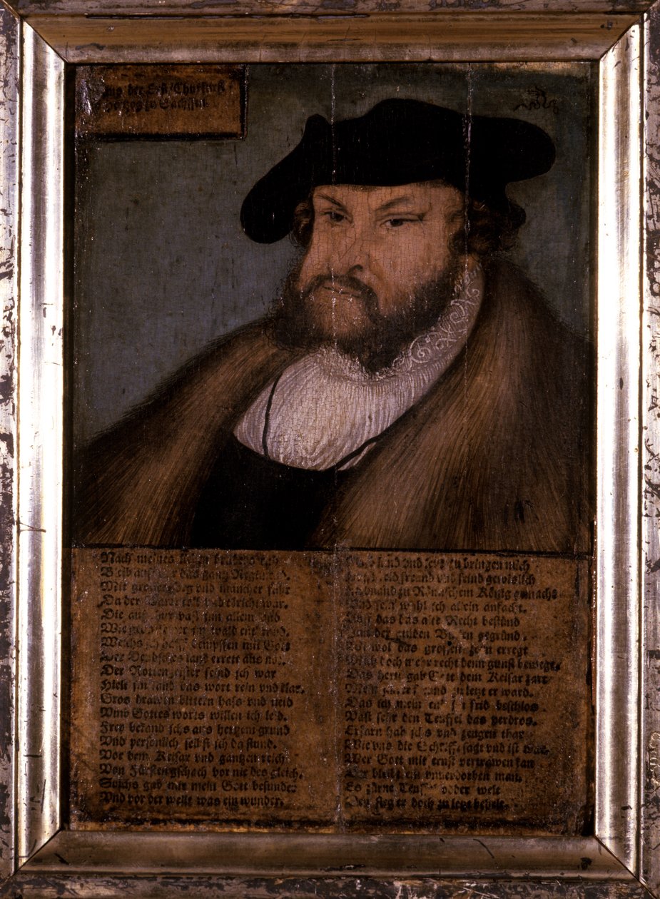 Kararlı John, Saksonya Seçmeni, 1536 by Lucas Cranach the Elder