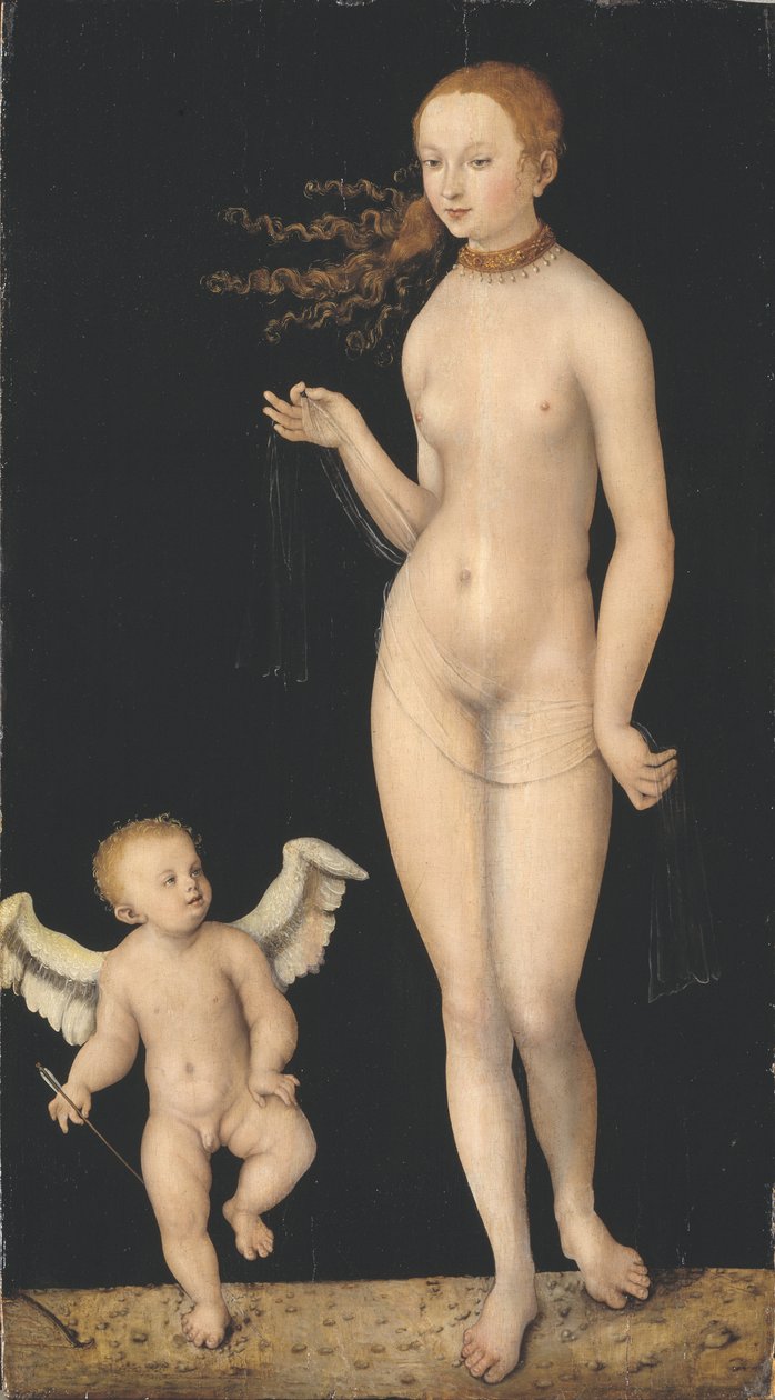 Venüs ve Aşk Tanrısı, c.1520-25 by Lucas Cranach the Elder