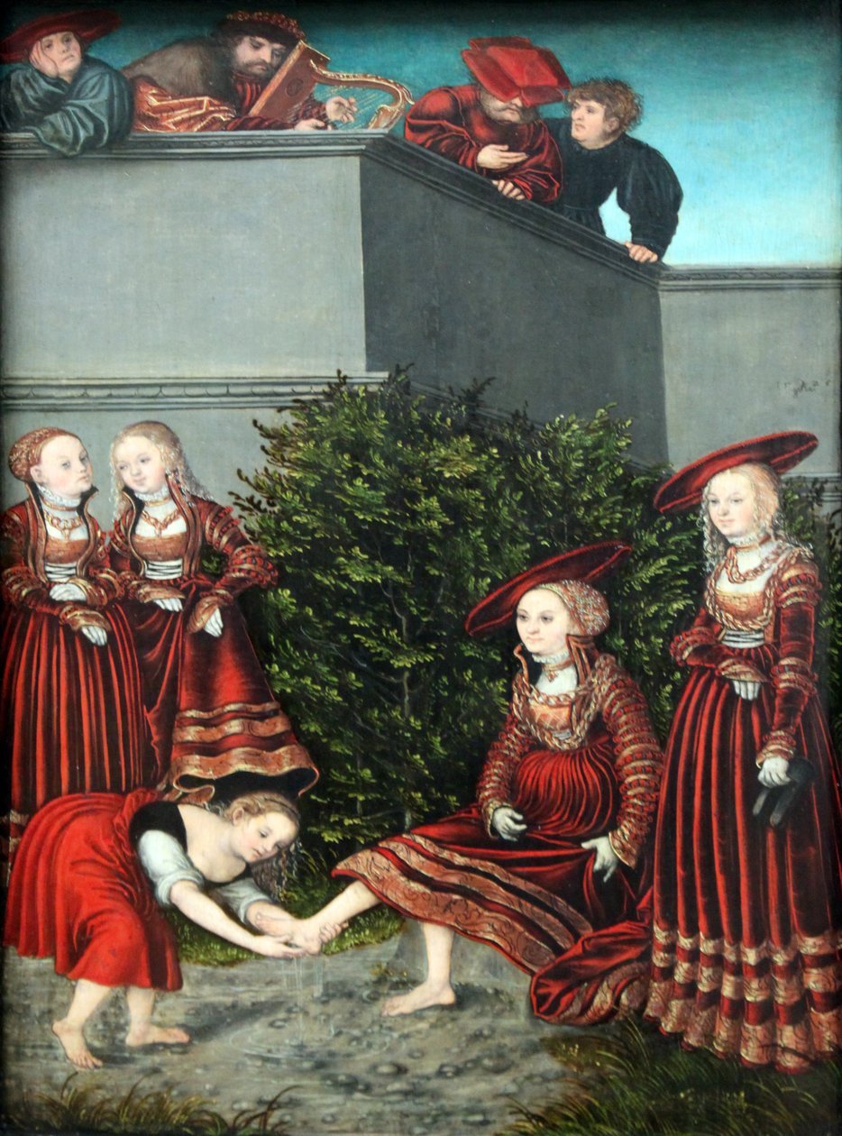David ve Bathsheba by Lucas Cranach the Elder