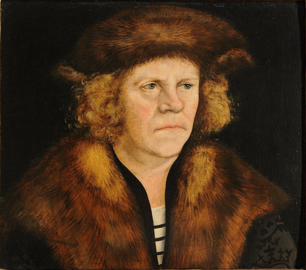 Kürk bereli bir adamın portresi by Lucas Cranach the Elder