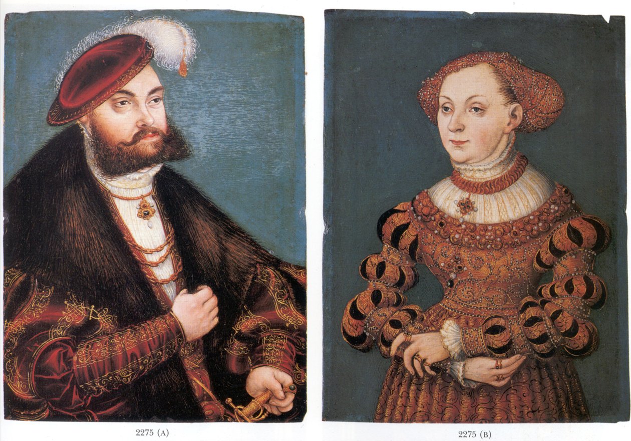 Saksonya Seçmen Johann Friedrich ve eşi Sibylle von Cleve