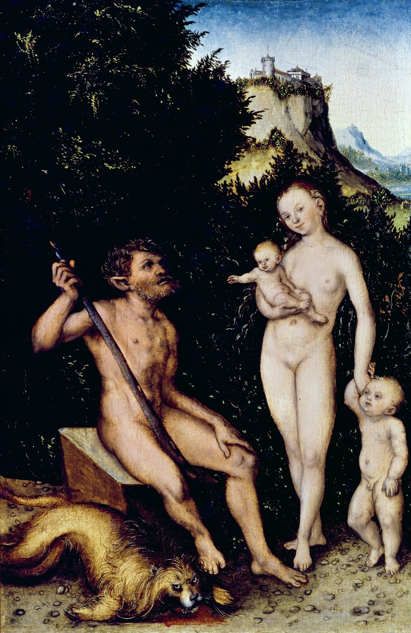 The Faun Family  by Lucas Cranach the Younger