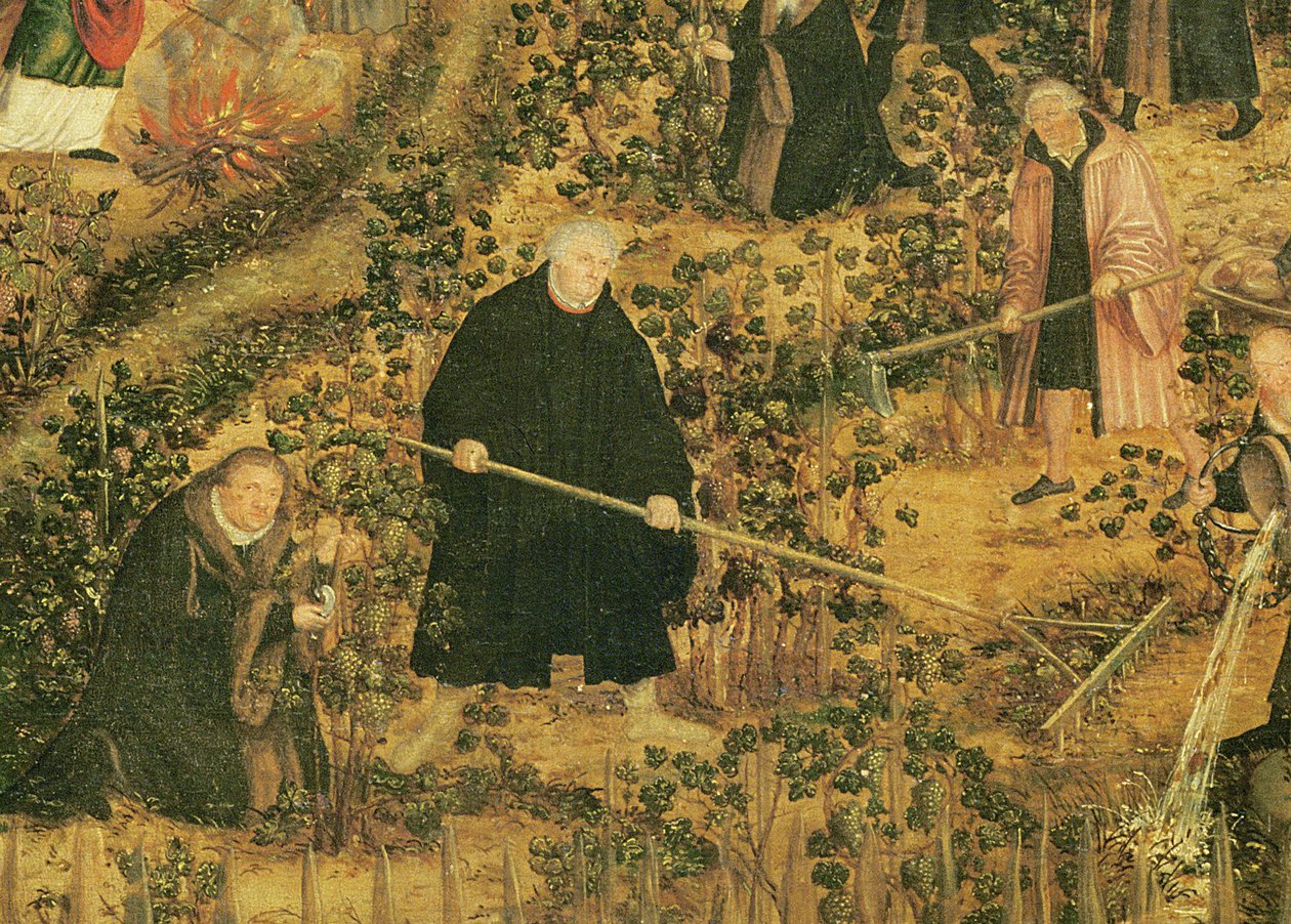 The Vineyard of the Lord, 1569  (detail of 330498) by Lucas Cranach the Younger