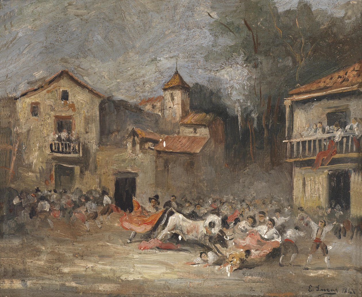 Ein Stierkampf by Eugenio Lucas Velázquez