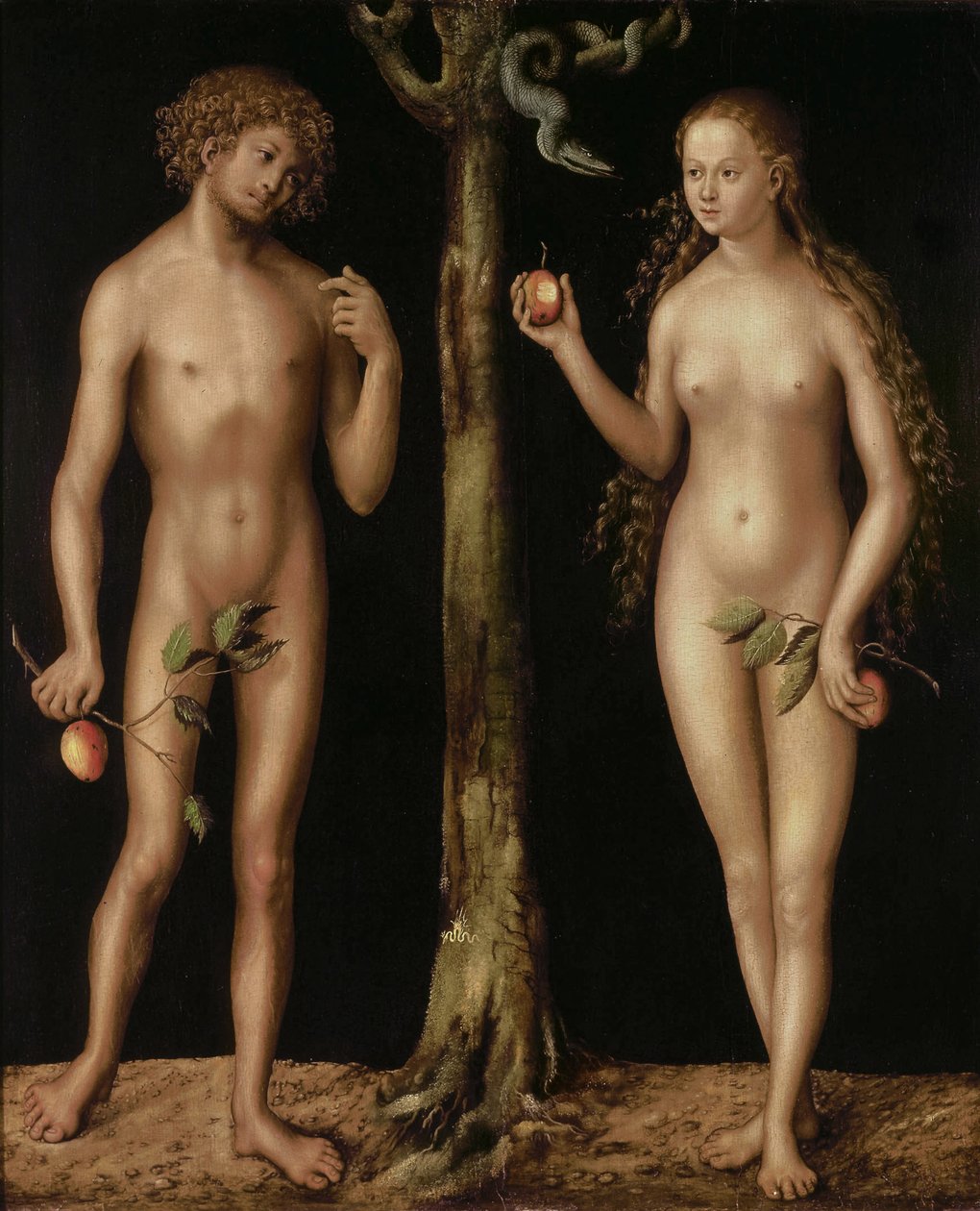 Adem ve Havva, panelde 151315 yağ by Lucas Cranach the Elder