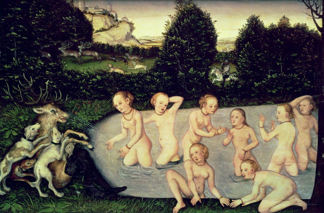 Diana ve Aktaeon by Lucas Cranach the Elder