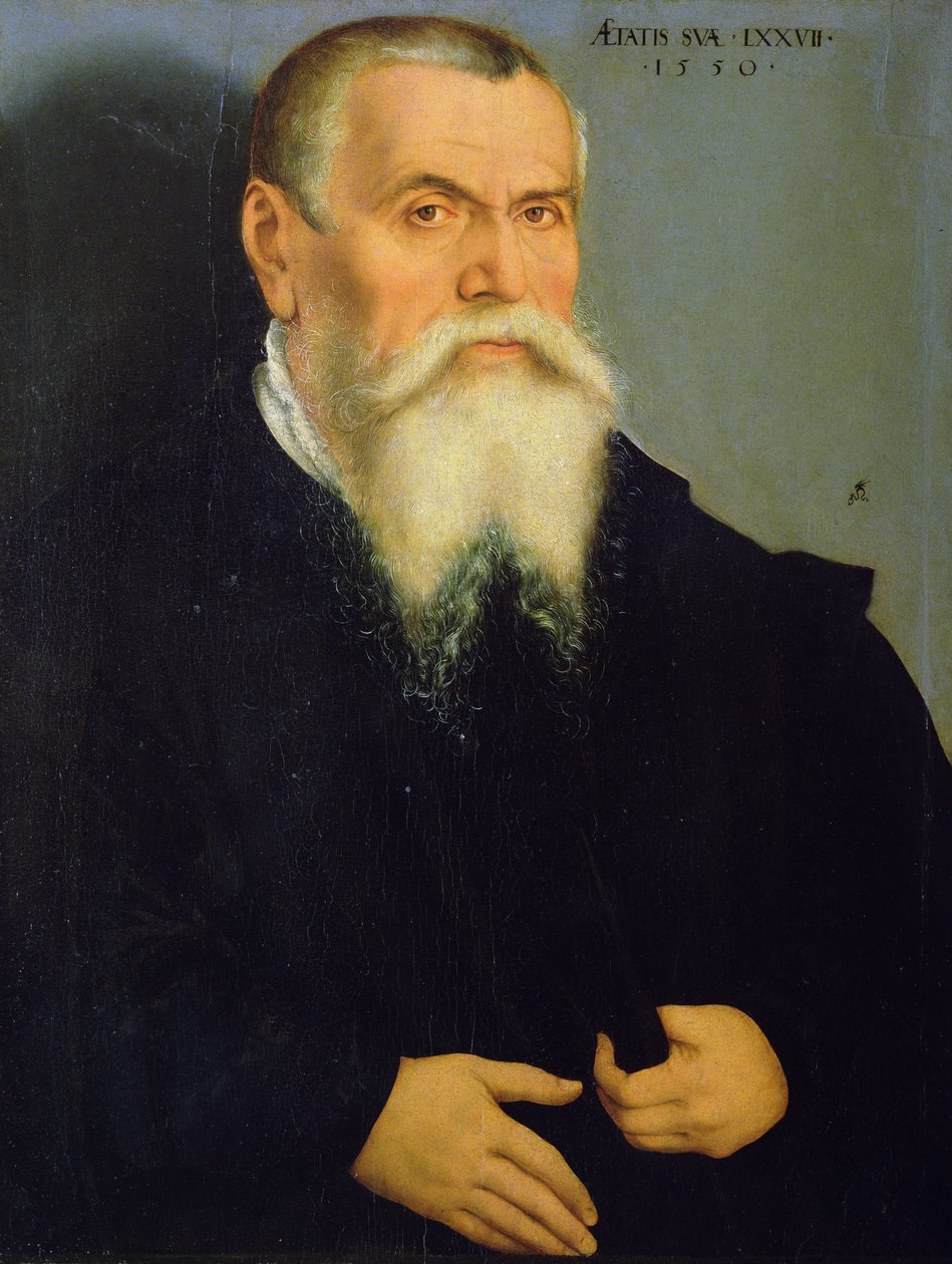Otoportre, 1550 (ahşap üzerine yağlı boya) by Lucas Cranach the Elder