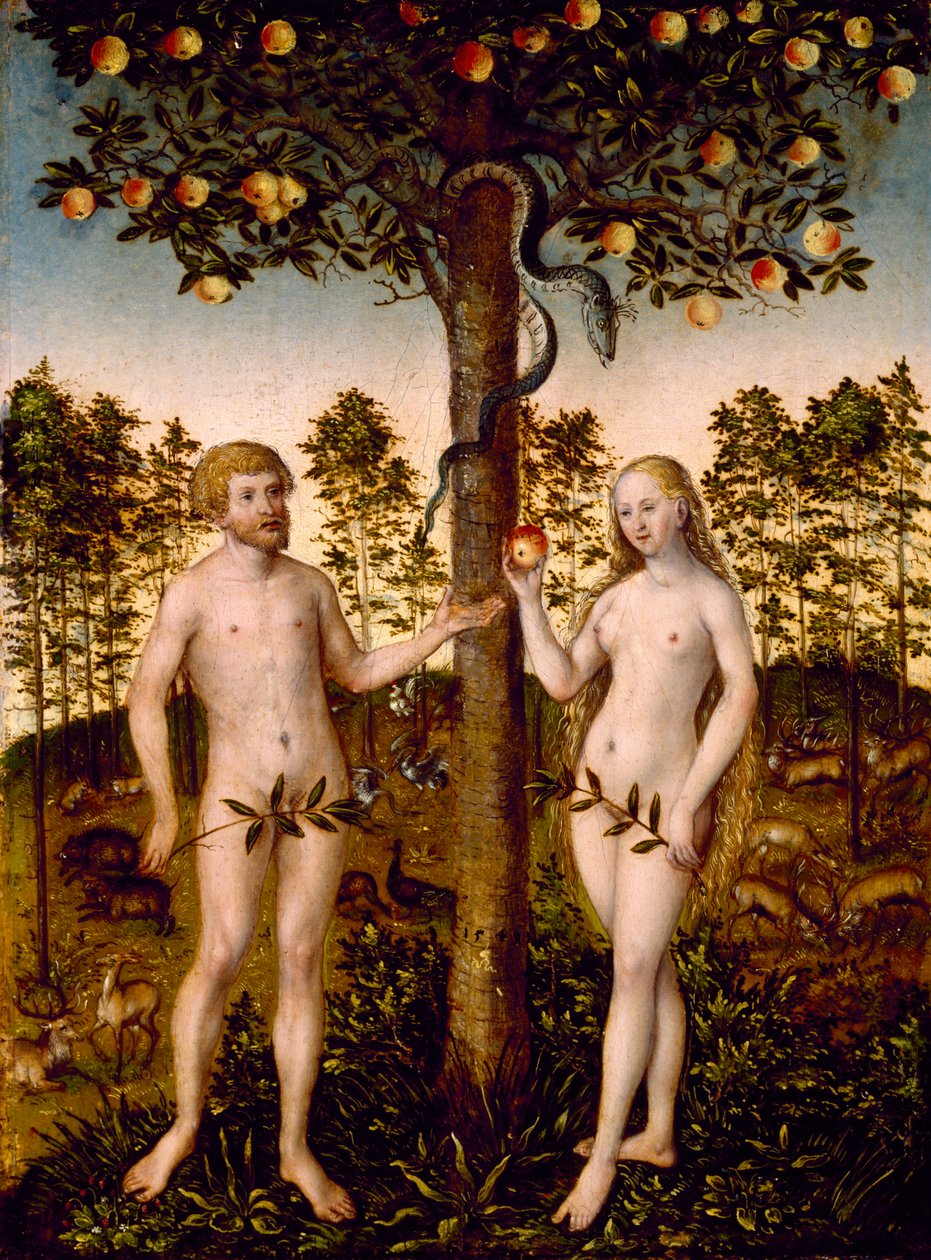 İnsanın Düşüşü, 1549 by Lucas the Younger Cranach