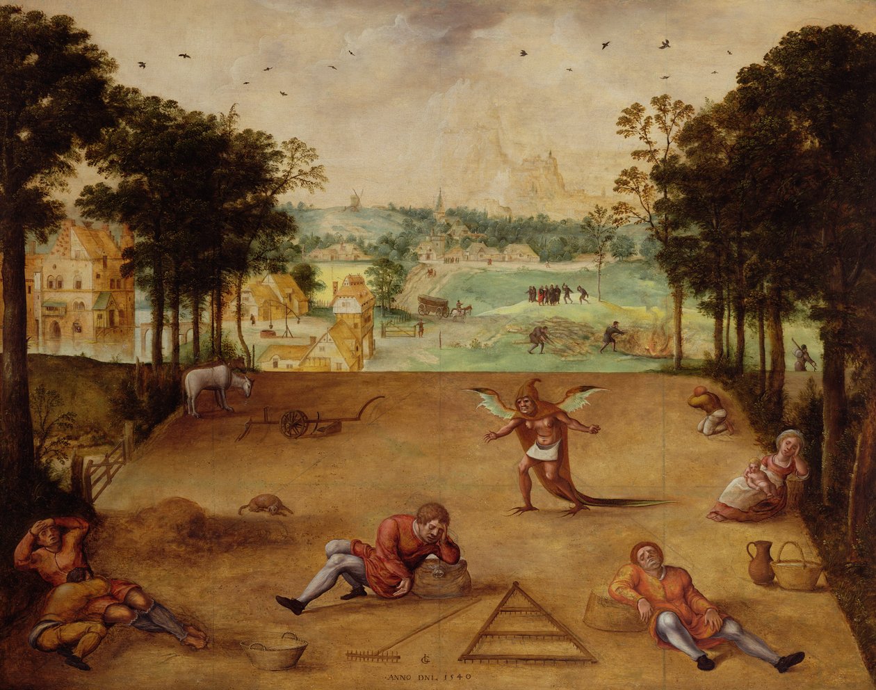 Buğday ve Dara benzetmesi, 1540 by Lucas van Gassel