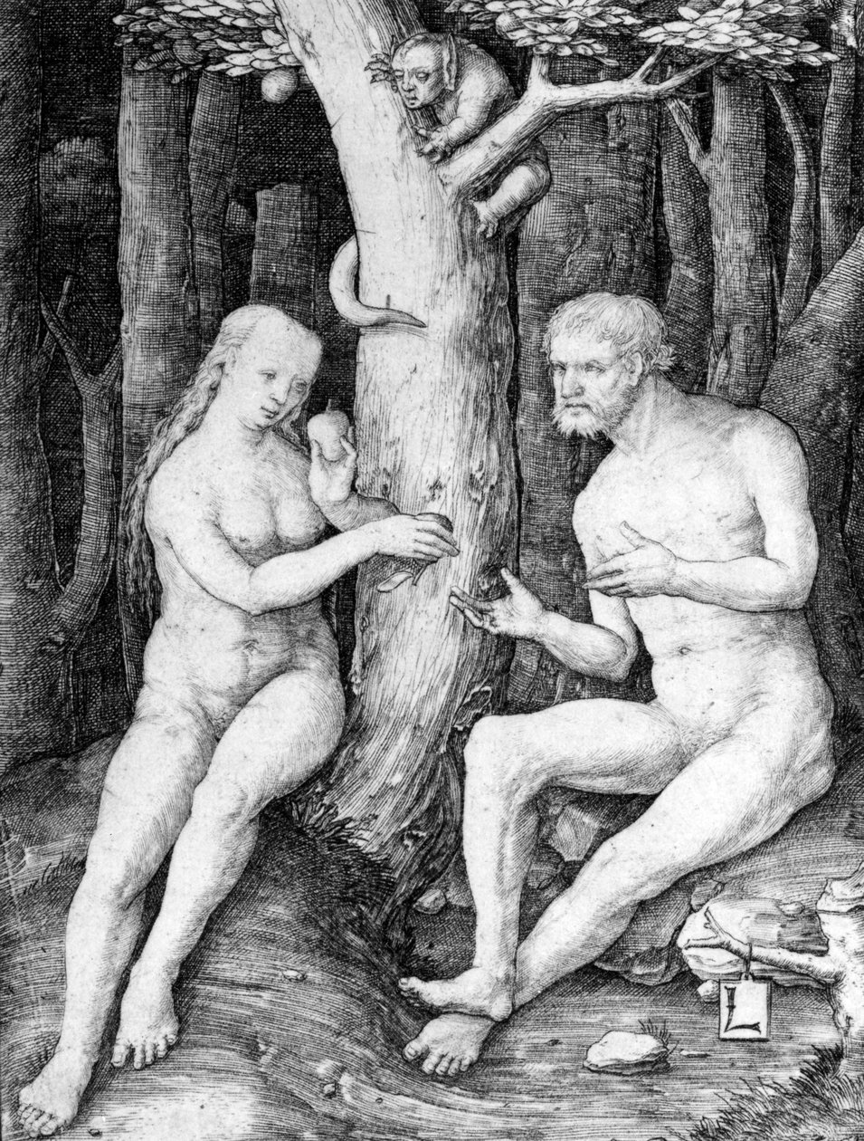 Adem ve Havva, c.1506 by Lucas van Leyden