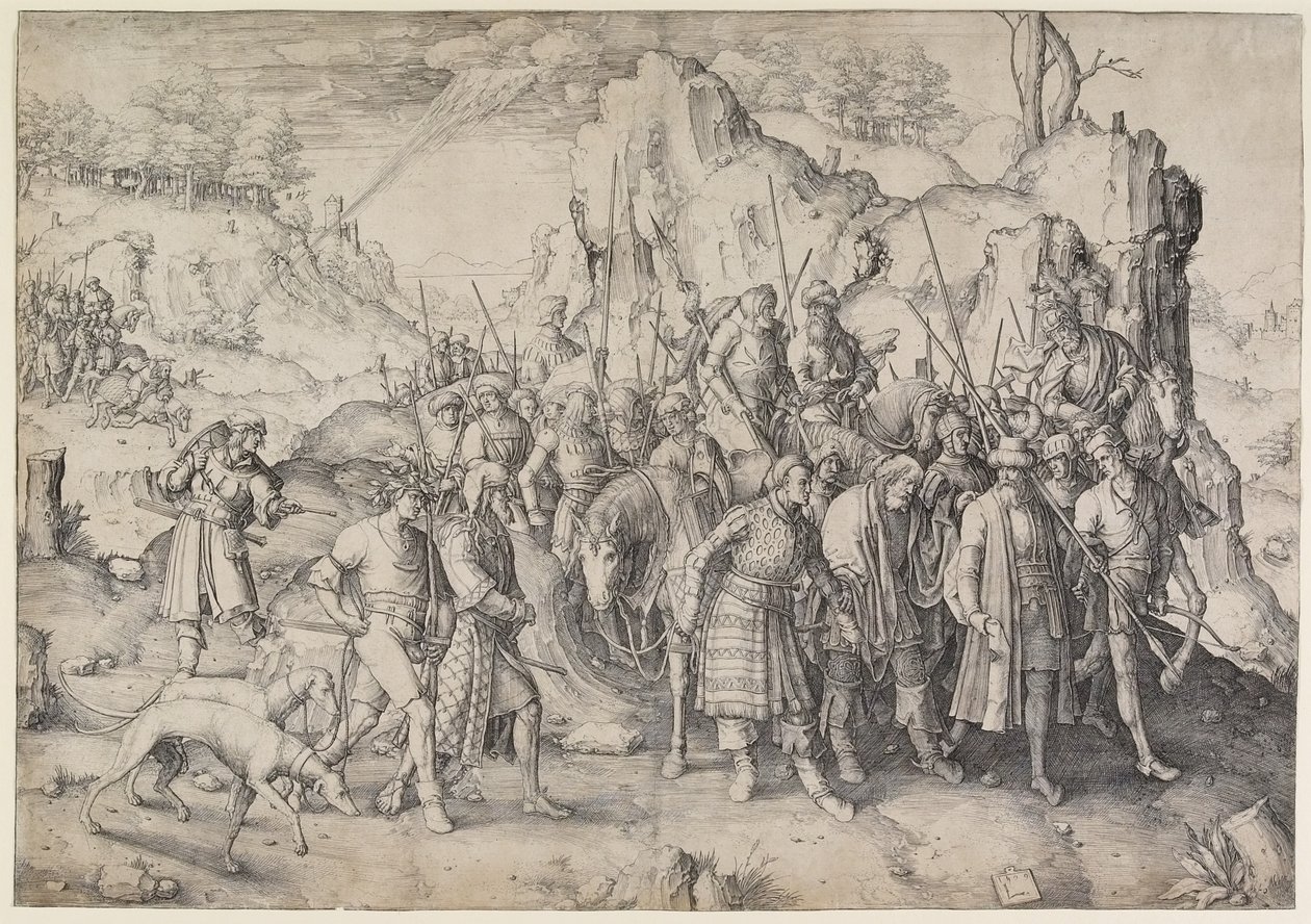 Aziz Paul'ün Dönüşümü, 1509 by Lucas van Leyden