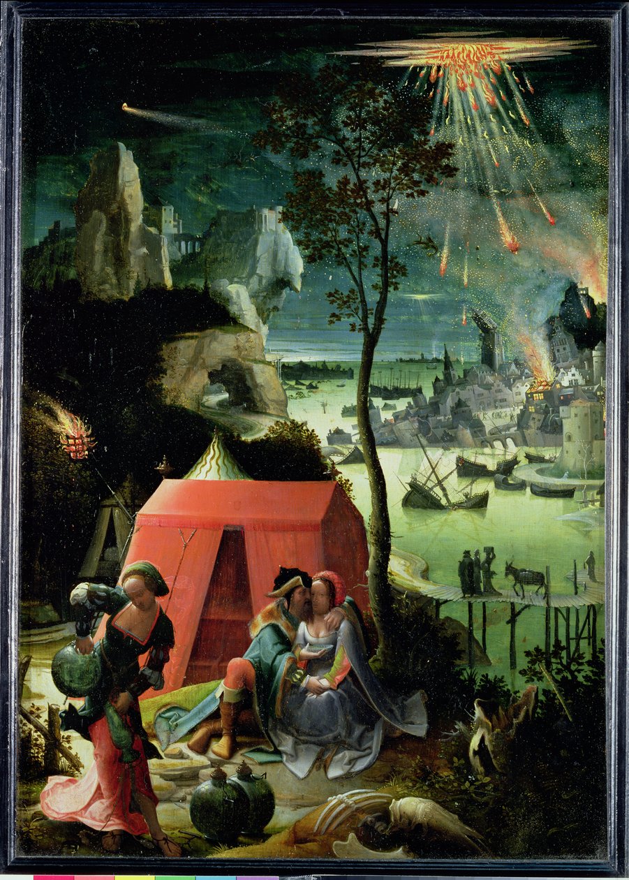 Lût ve Kızları by Lucas van Leyden