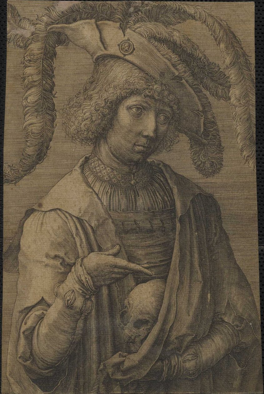 genç bir adam portresi by Lucas van Leyden