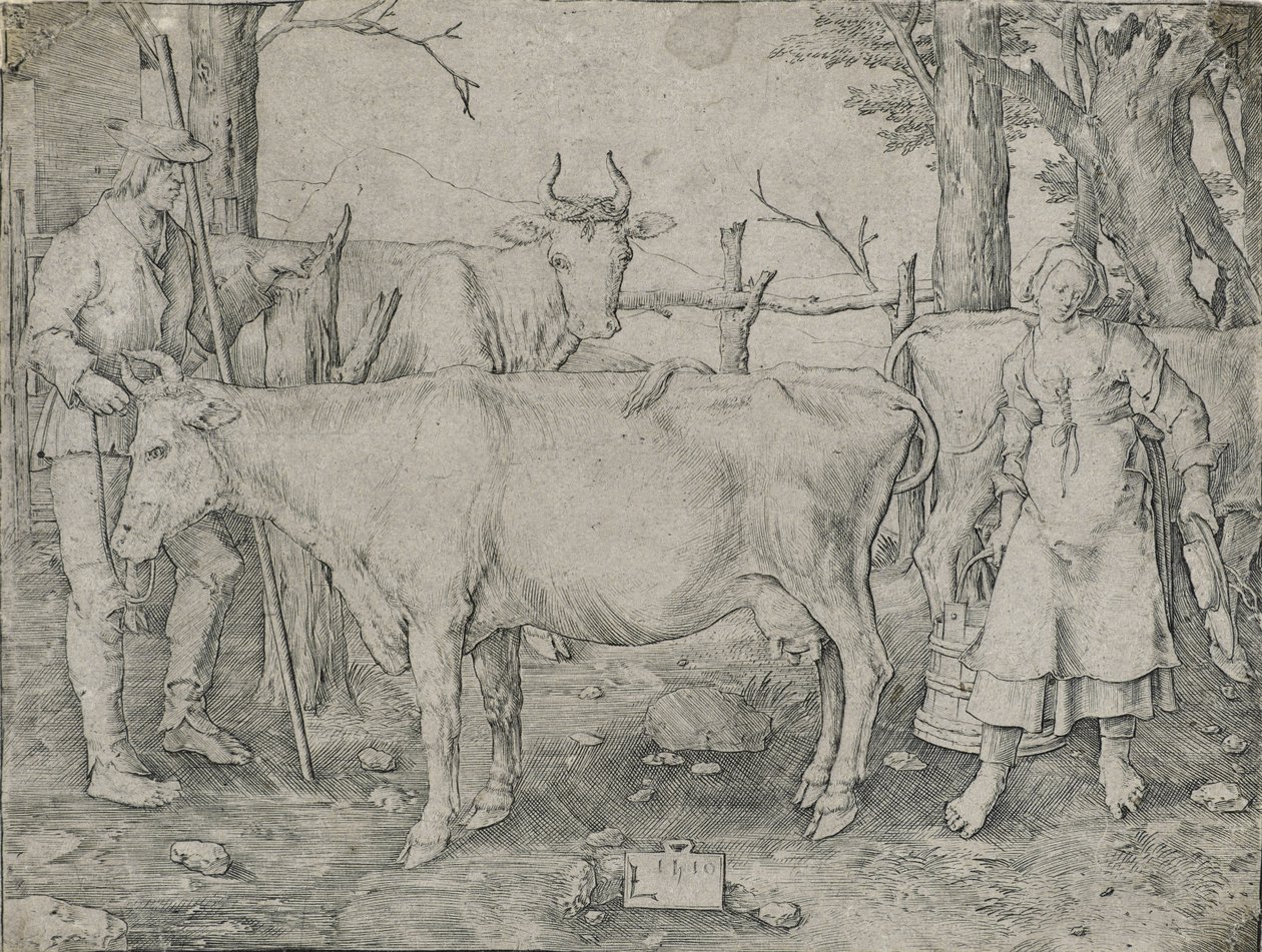 Sütçü Kız, 1510 by Lucas van Leyden