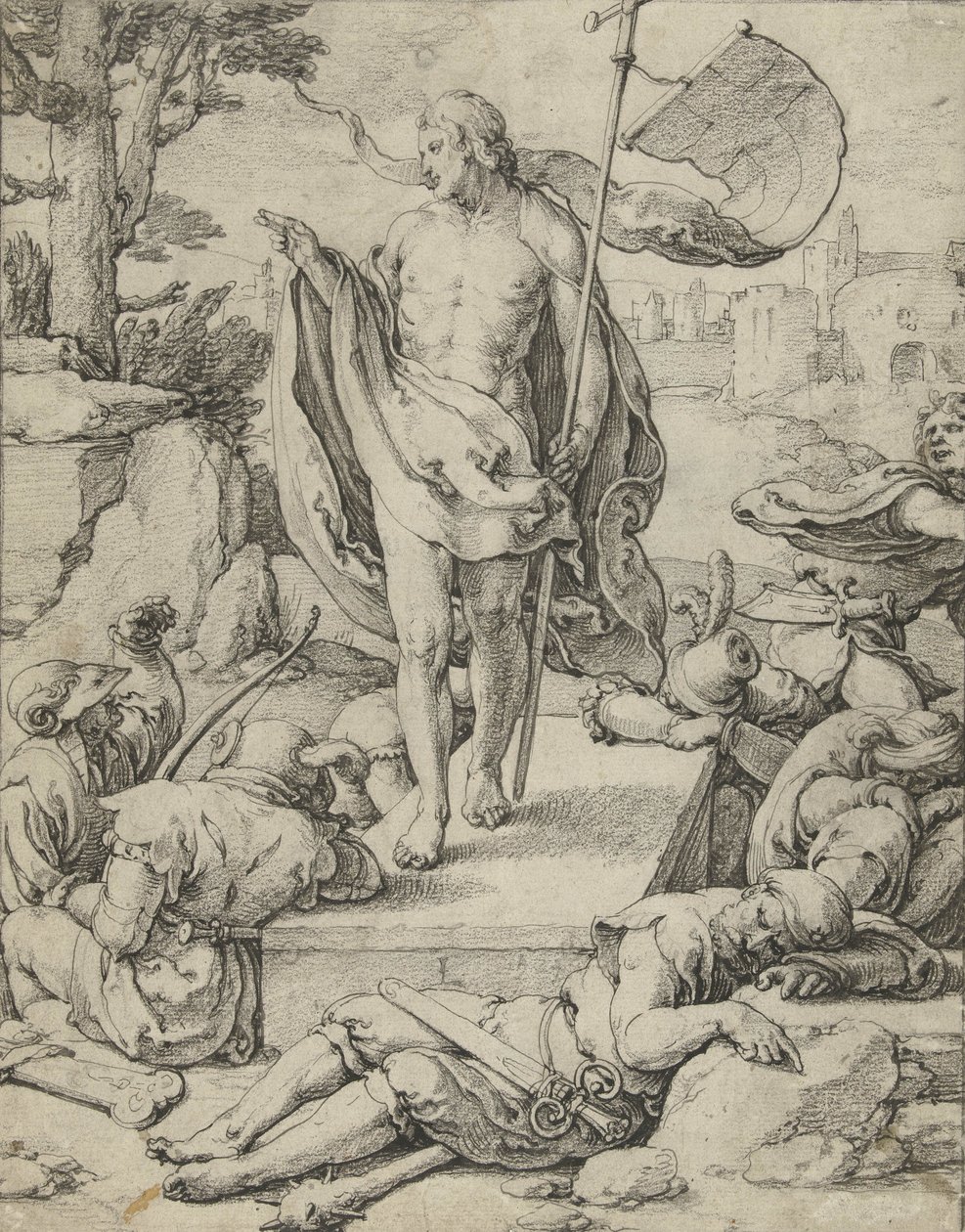 Diriliş, c.1529-33 by Lucas van Leyden