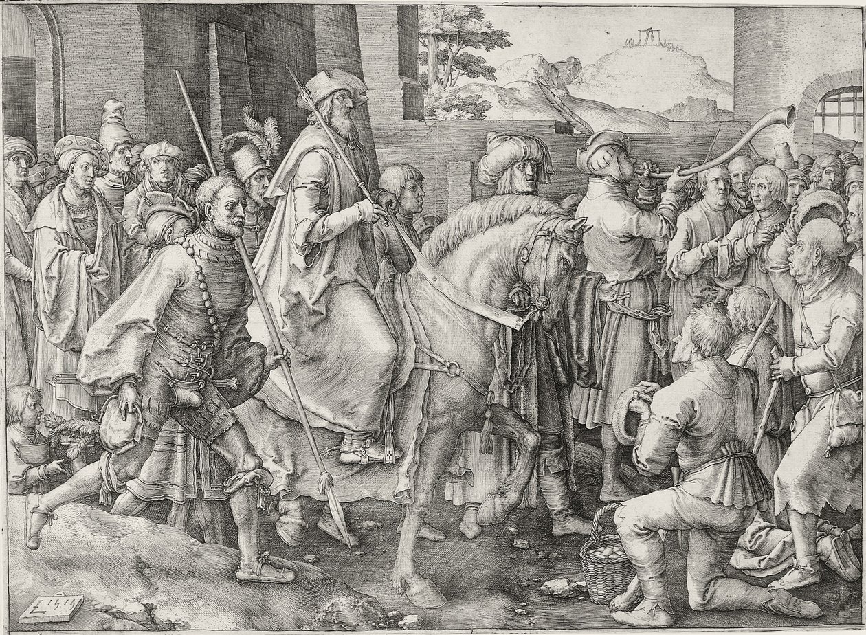 Mordekay'ın Zaferi, 1515 by Lucas van Leyden