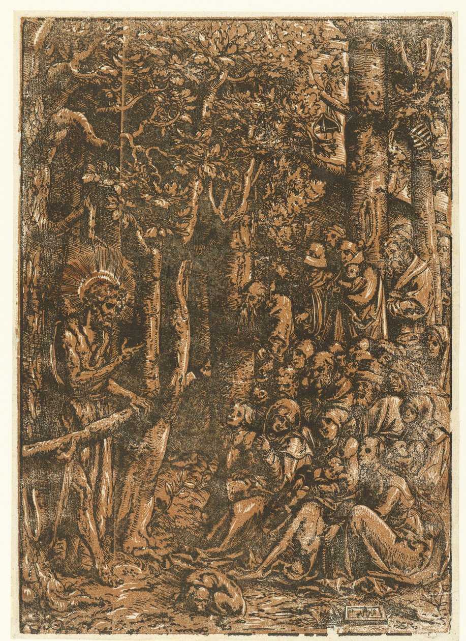 Vaftizci Yahya halka vaaz ediyor by Lucas Cranach