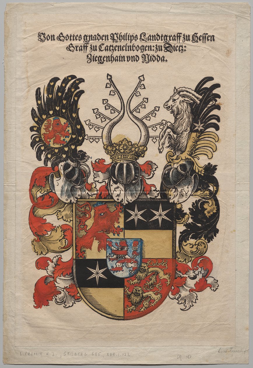 Philip Arması, Hessen Landgrave by Lucas Cranach
